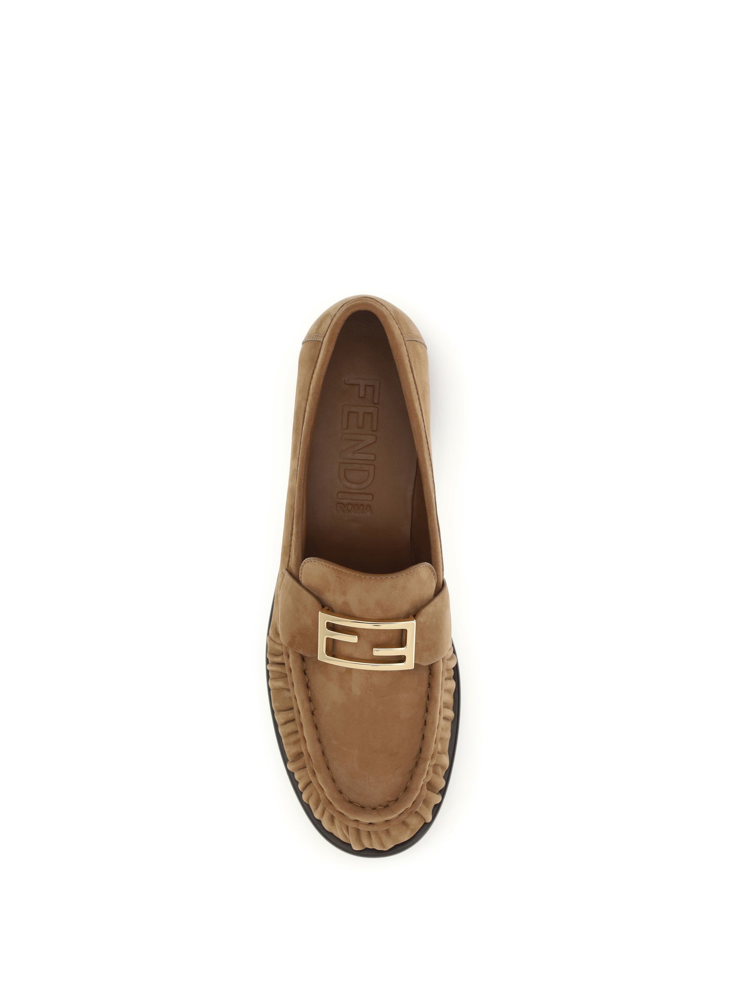 FENDI 36 suede loafers