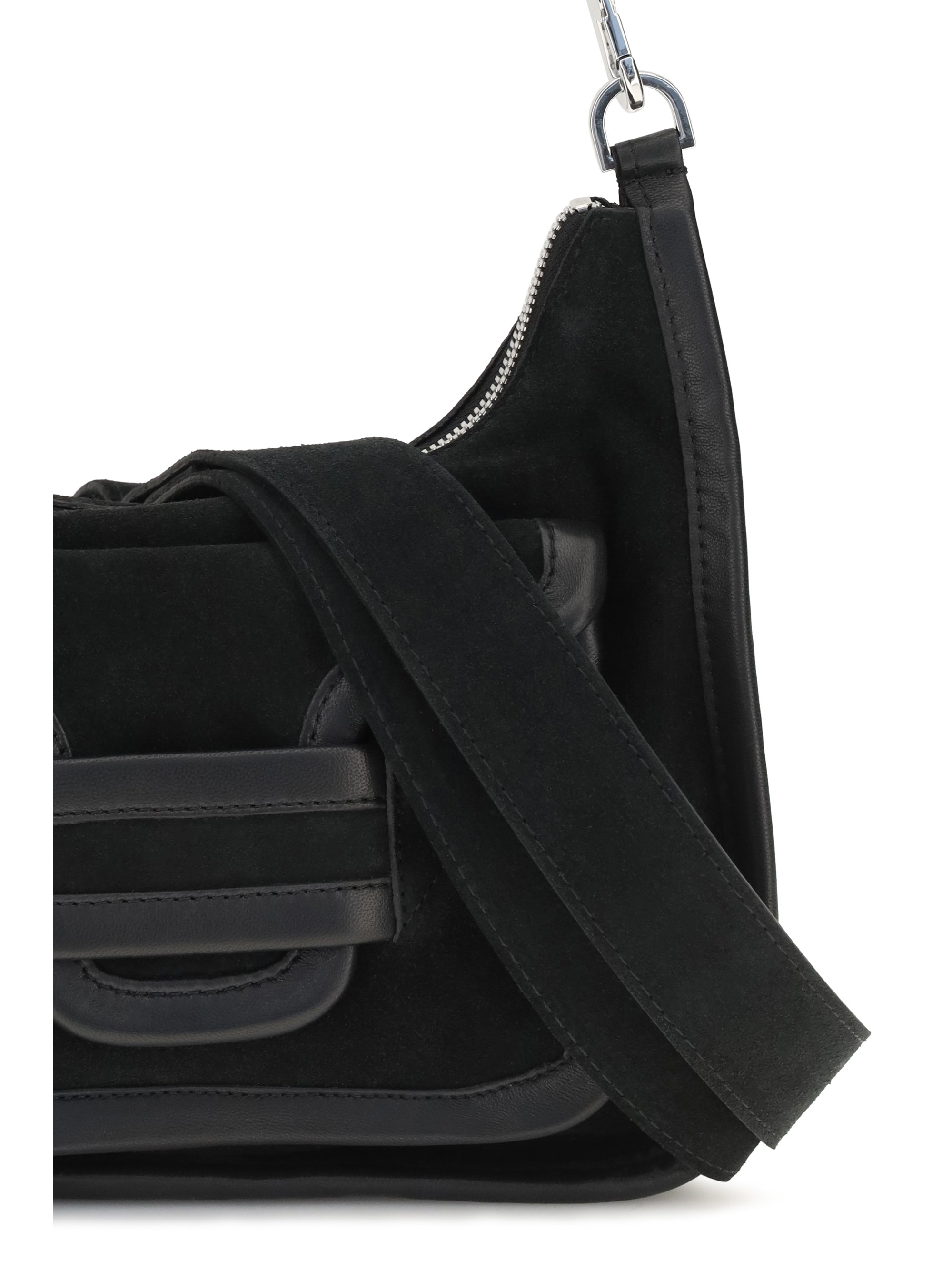 alpha day miss leather shoulder bag