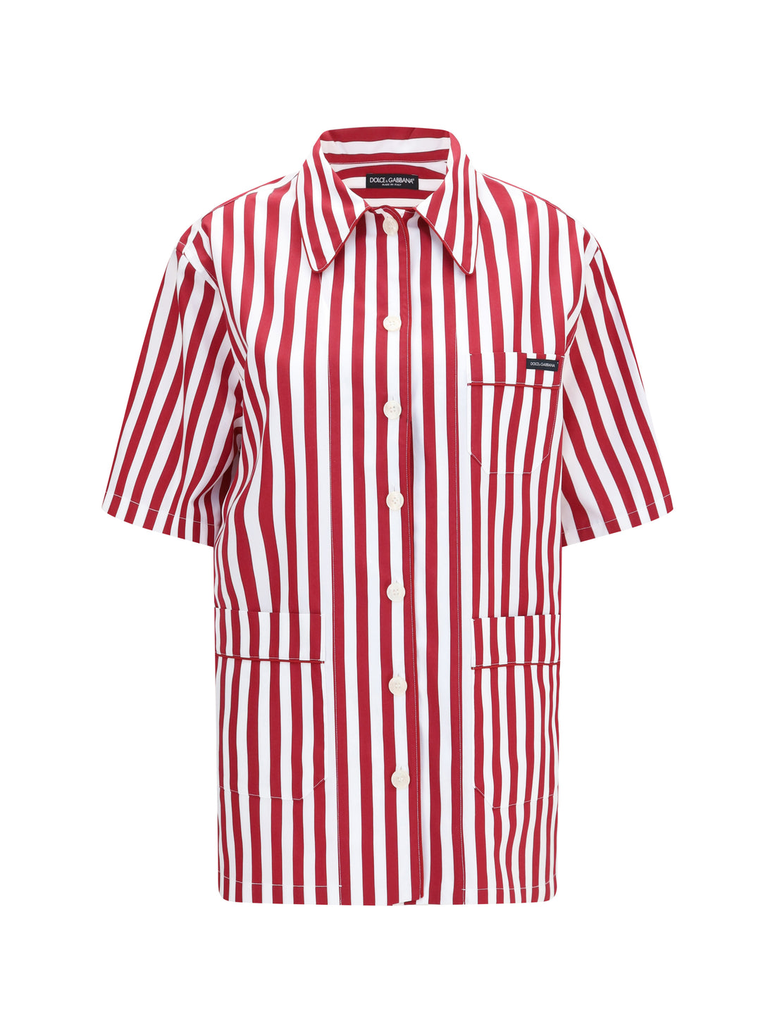DOLCE &amp; GABBANA 38 striped cotton shirt 