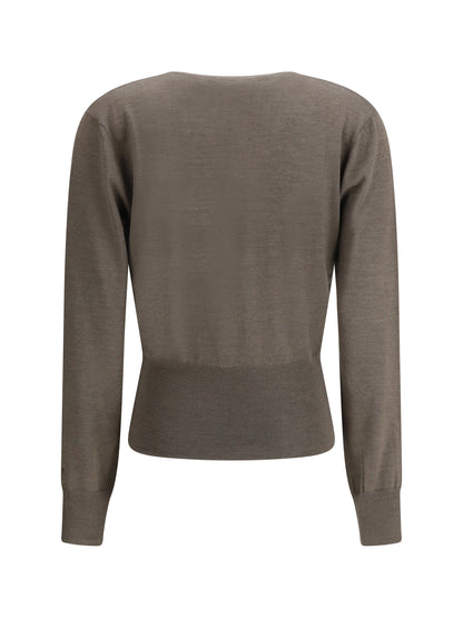 FENDI 40 cashmere and silk long-sleeve sweater