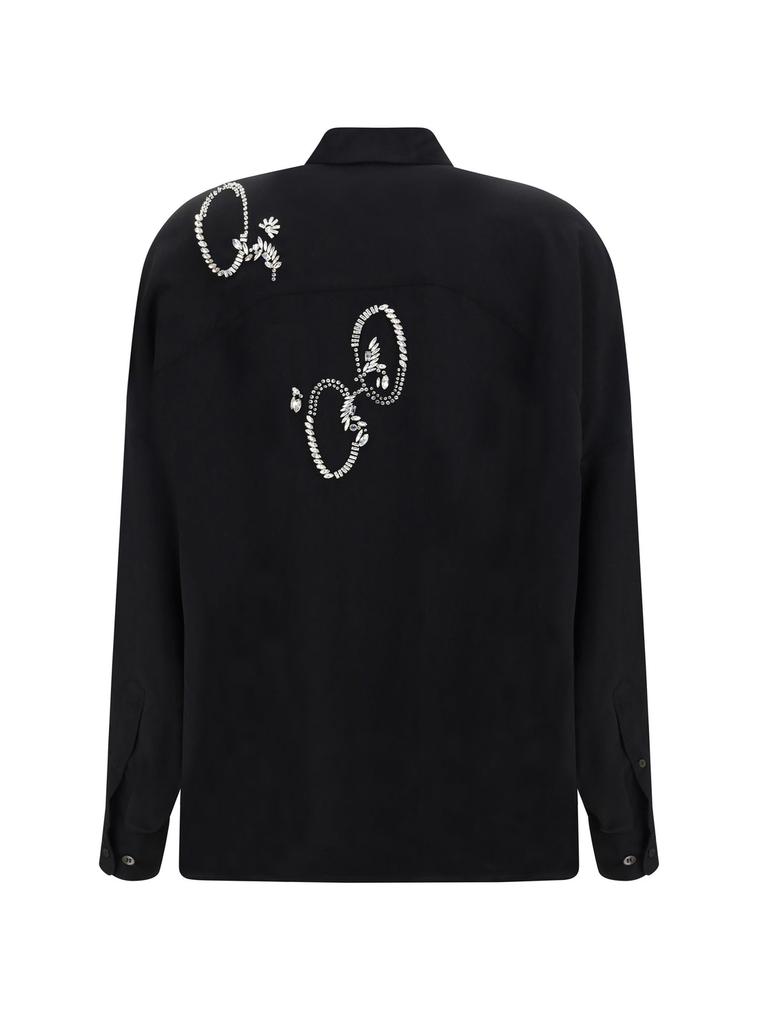 DRIES VAN NOTEN M casia shirt with rhinestones