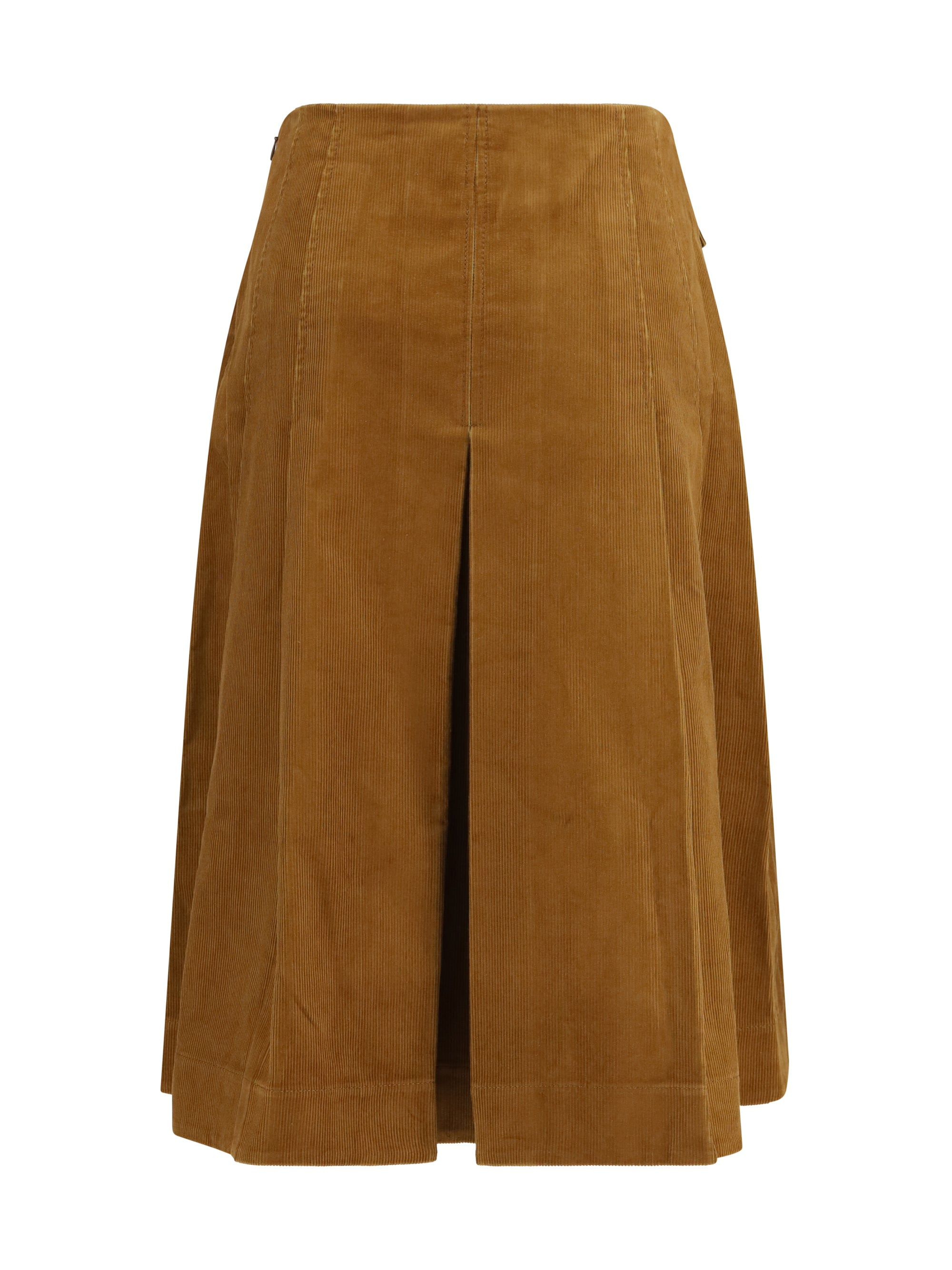 corduroy pleated skirt