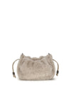 mellow mini shearling shoulder bag