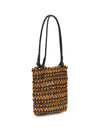 baja mini tote multi wood beads