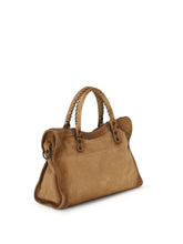 BALENCIAGA OS suede le city medium handbag