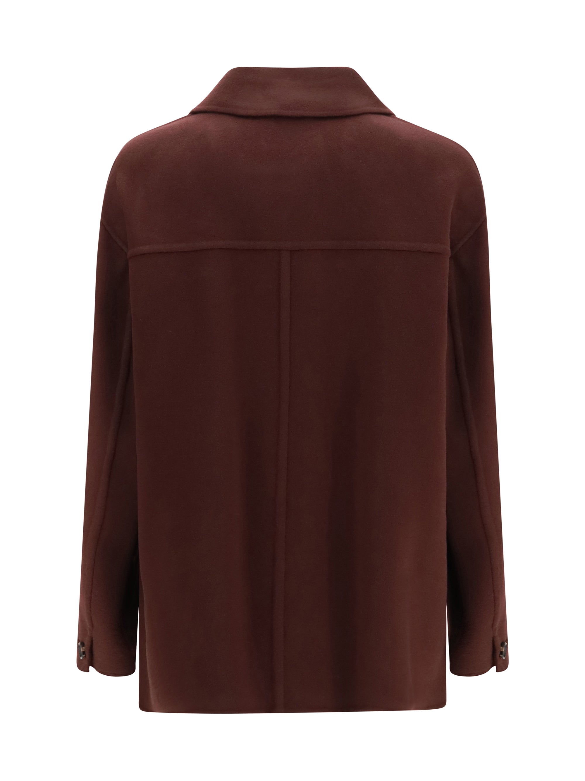 giugno short virgin wool coat