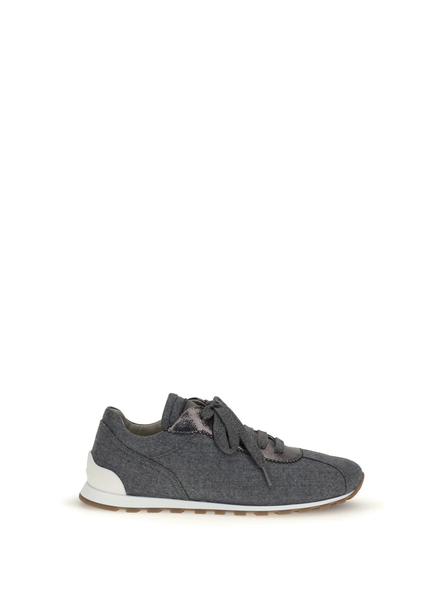 BRUNELLO CUCINELLI 36 virgin wool flannel sneakers