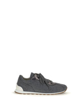 BRUNELLO CUCINELLI 36 virgin wool flannel sneakers
