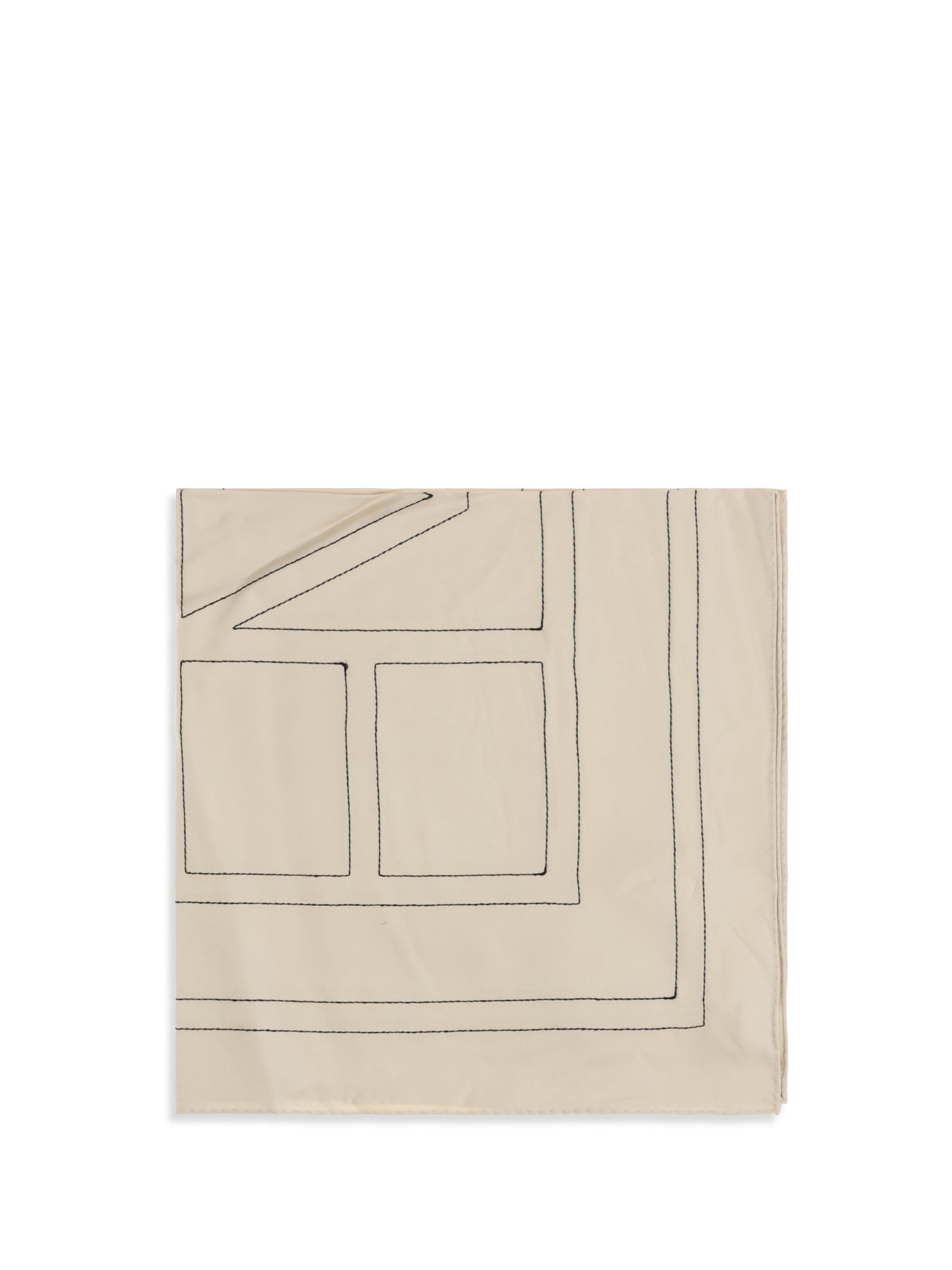 silk scarf with embroidery