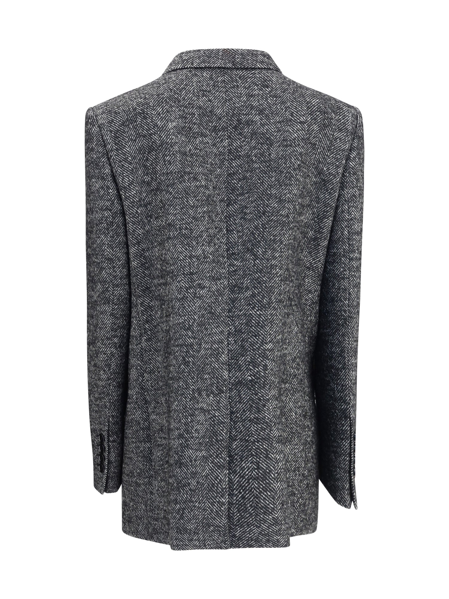 DOLCE &amp; GABBANA 40 double-breasted chevron blazer 