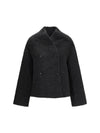 wes double breasted alpaca jacket