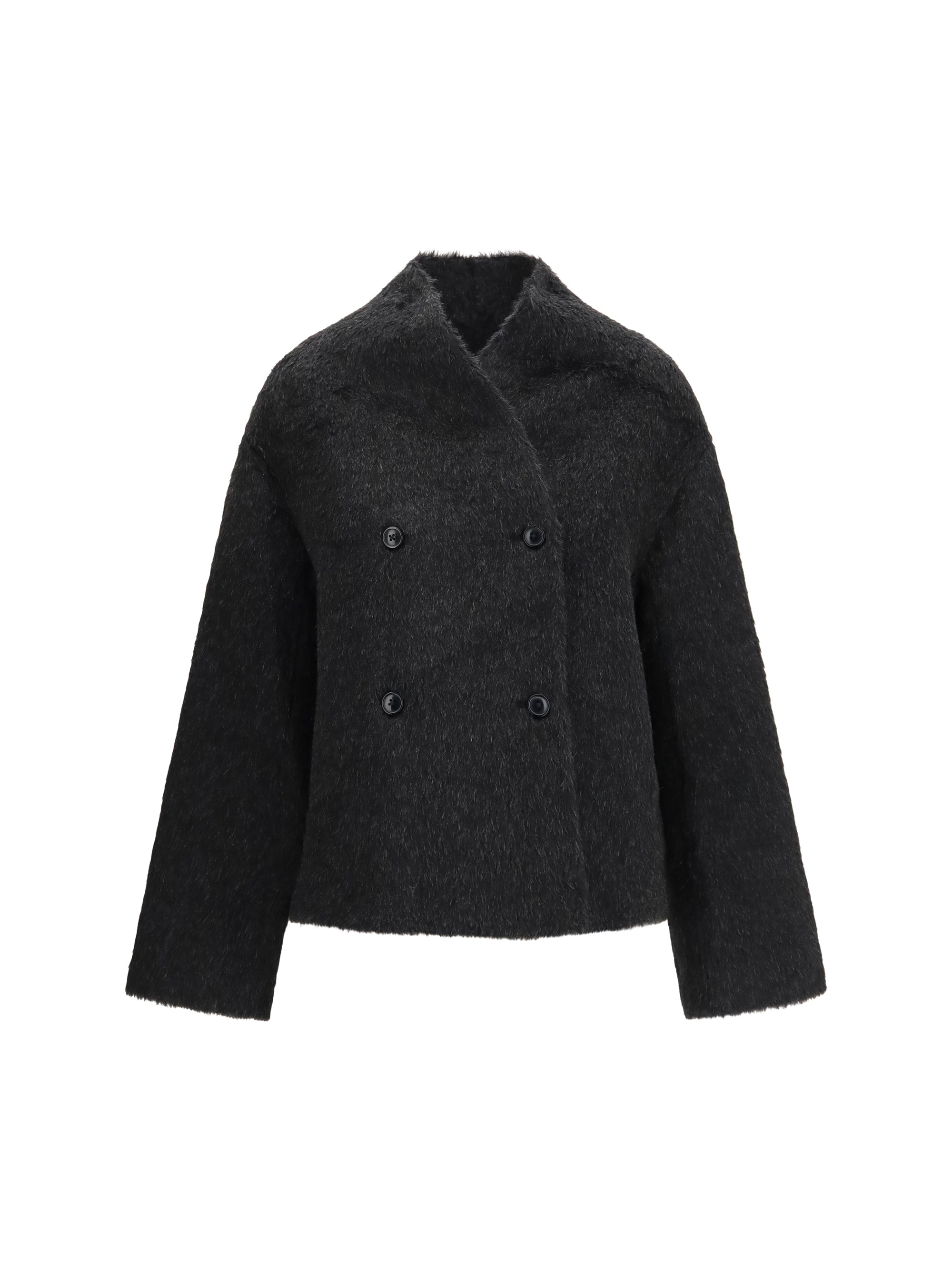 wes double breasted alpaca jacket