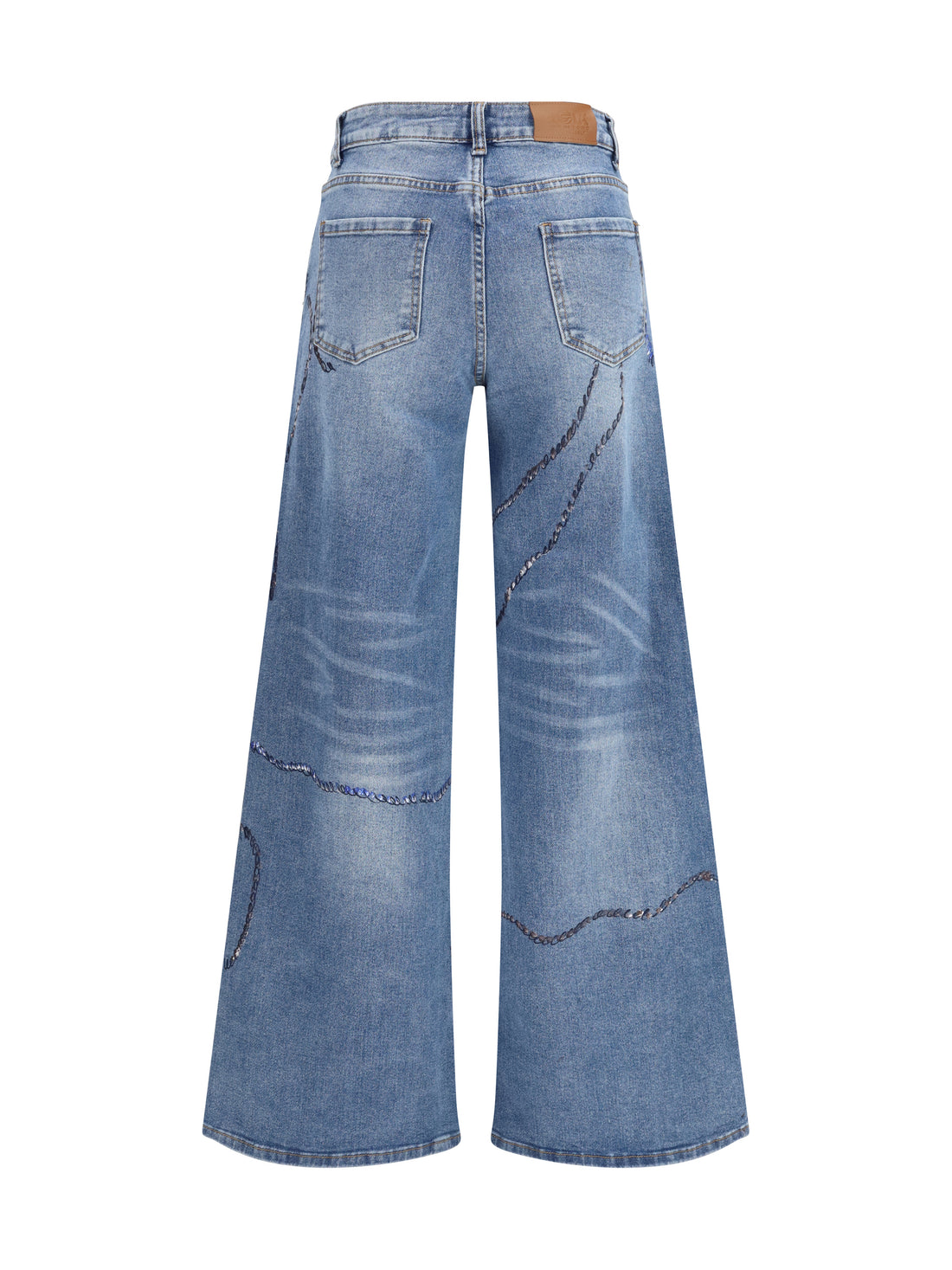 ELLA 38 palazzo long painted jeans in regular fit