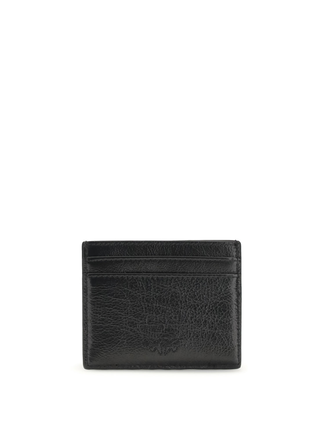 PINKO OS shiny leather card holder