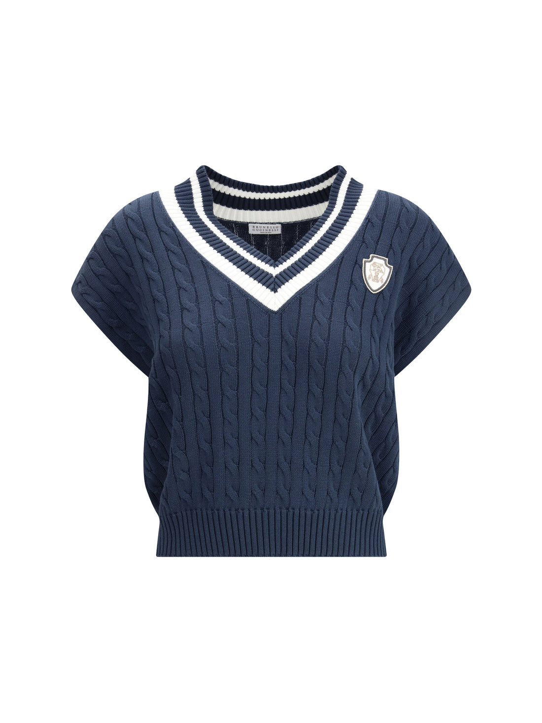 BRUNELLO CUCINELLI S aran-patterned vest