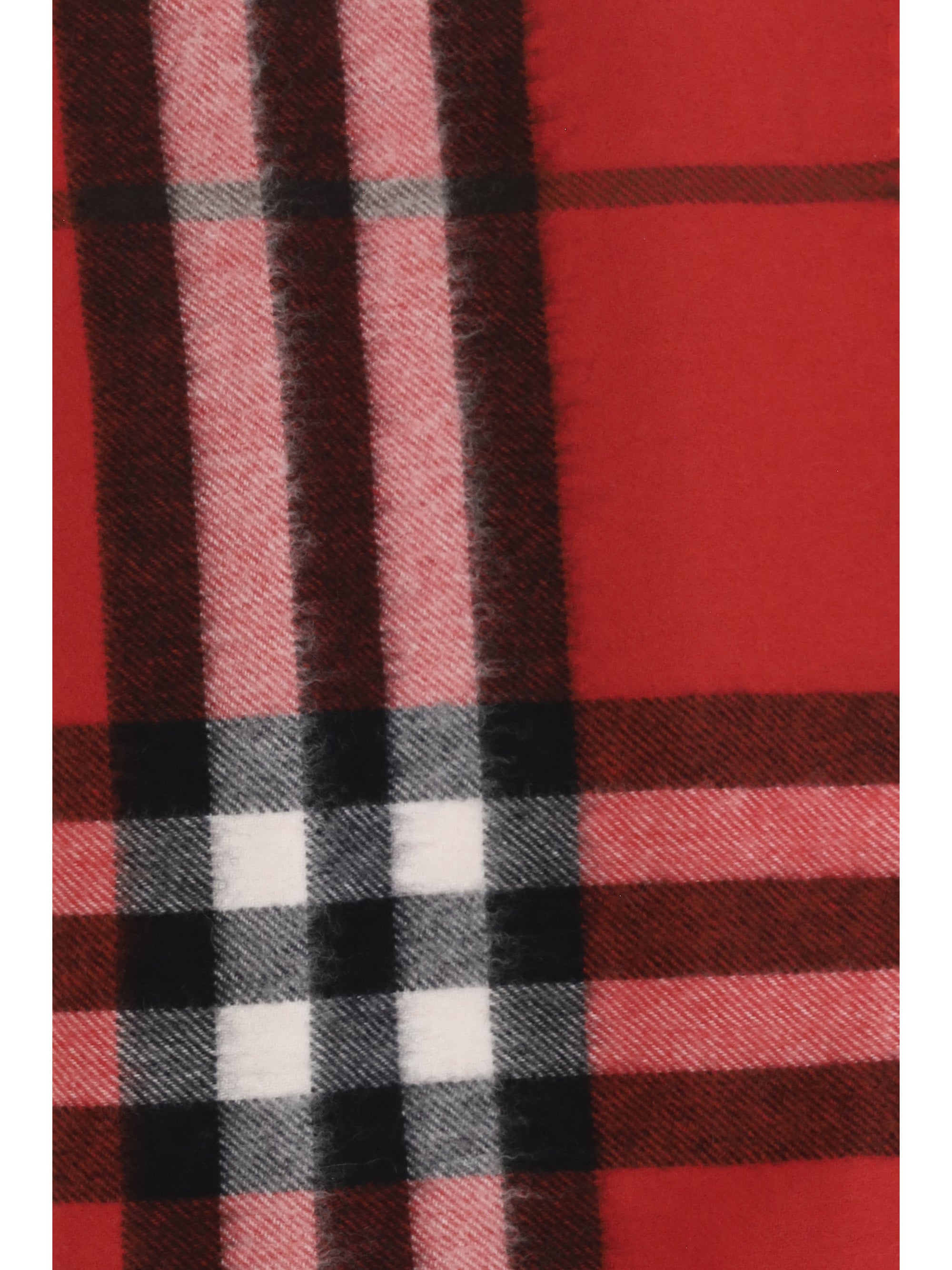 check cashmere scarf