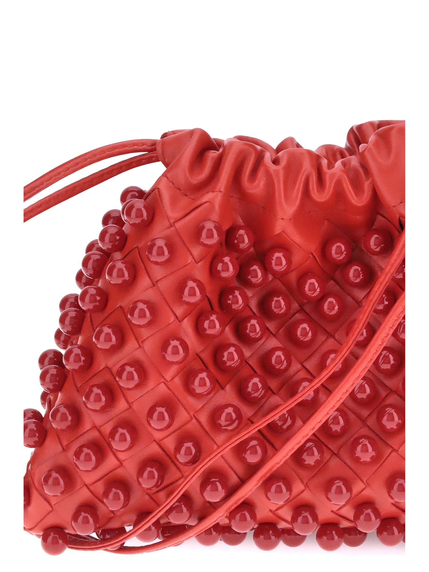 woven leather pouch