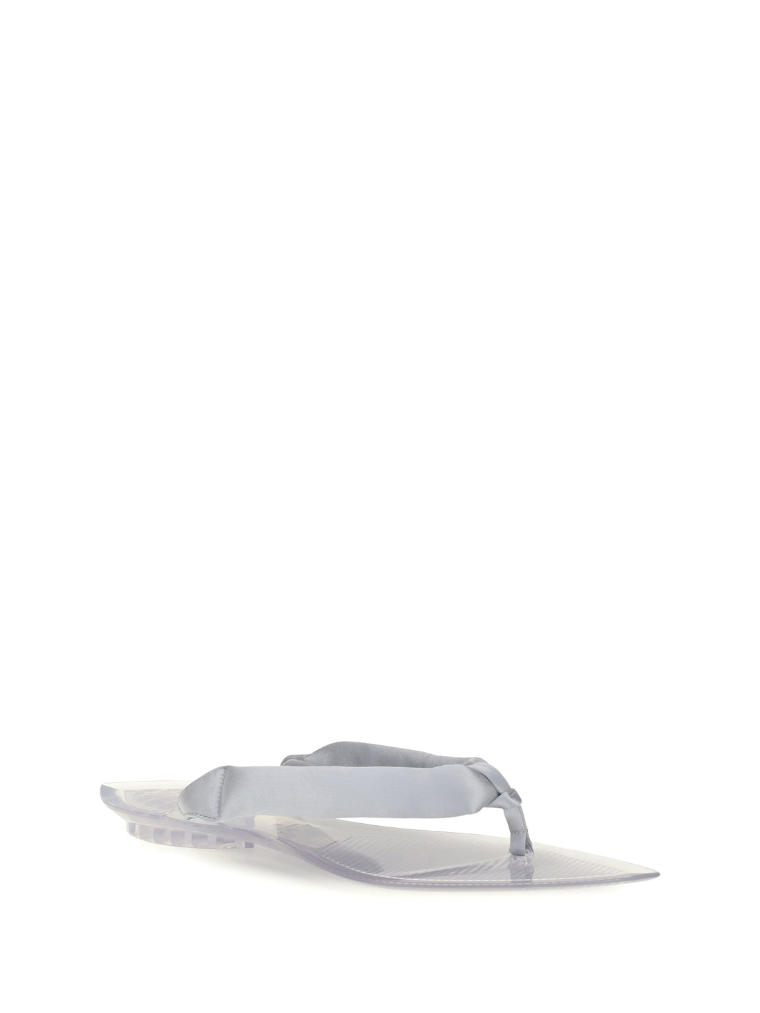 ALAIA 37 satin flip-flop sandals