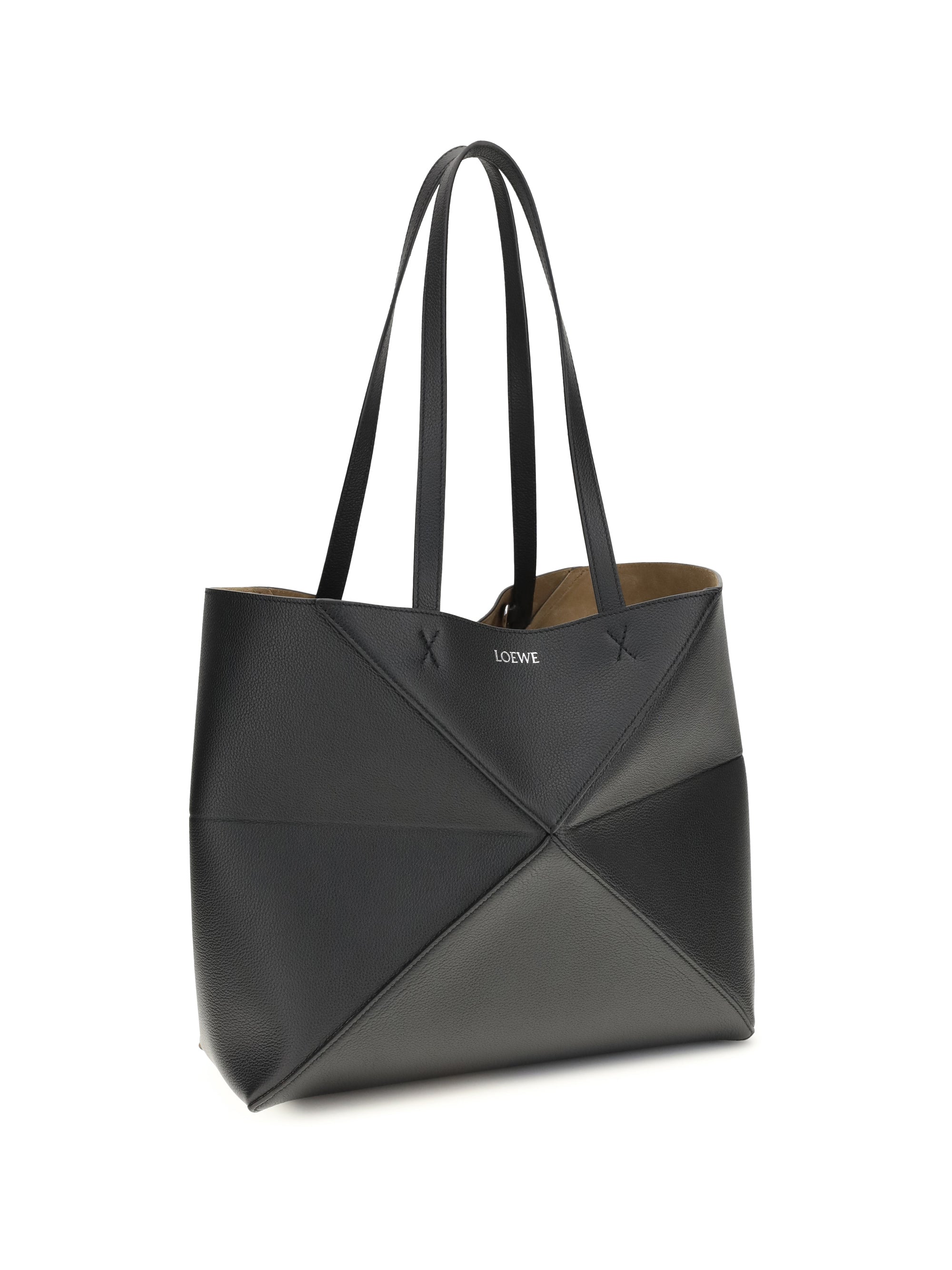 medium puzzle fold tote bag