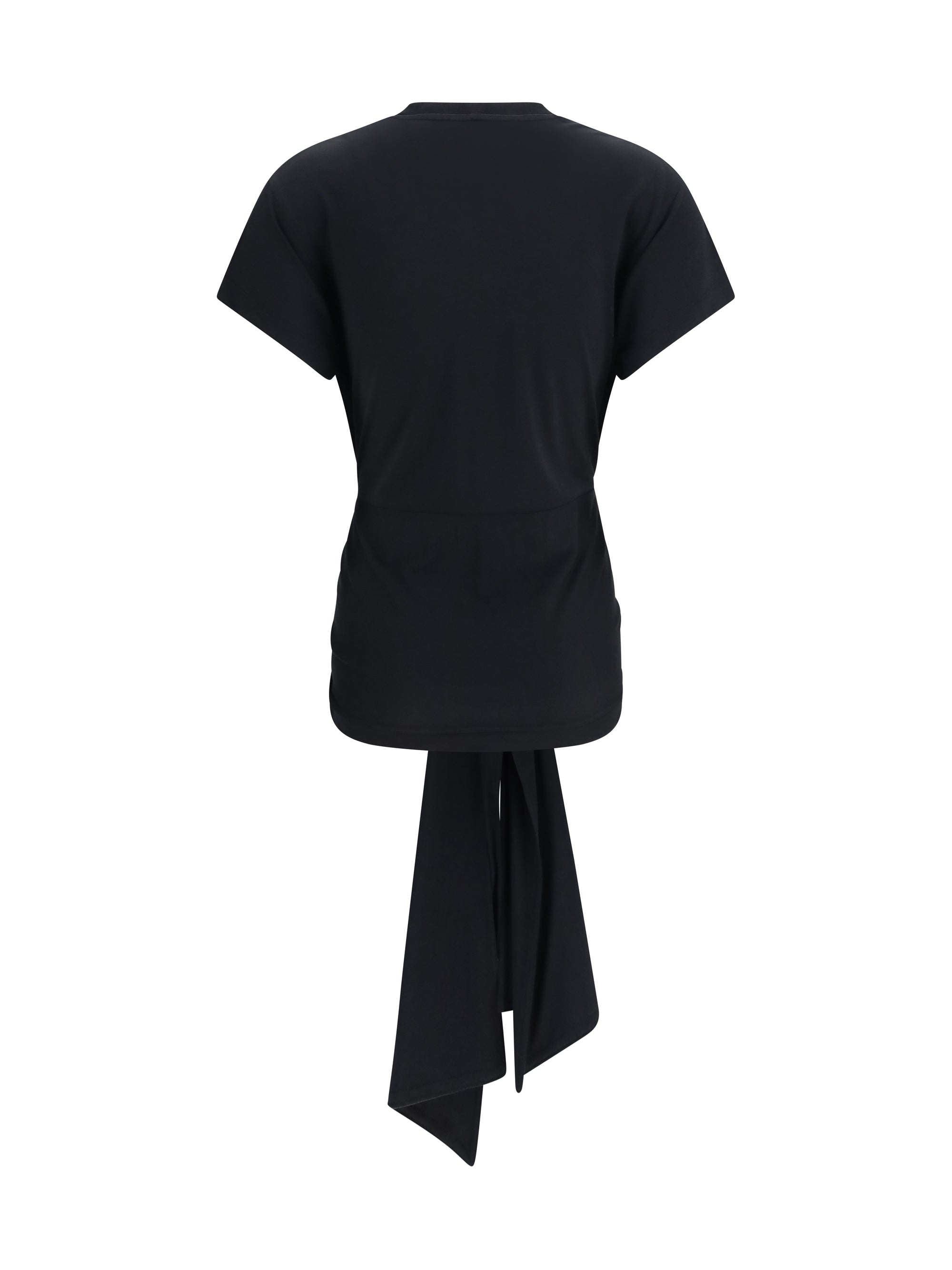 draped-waist jersey t-shirt