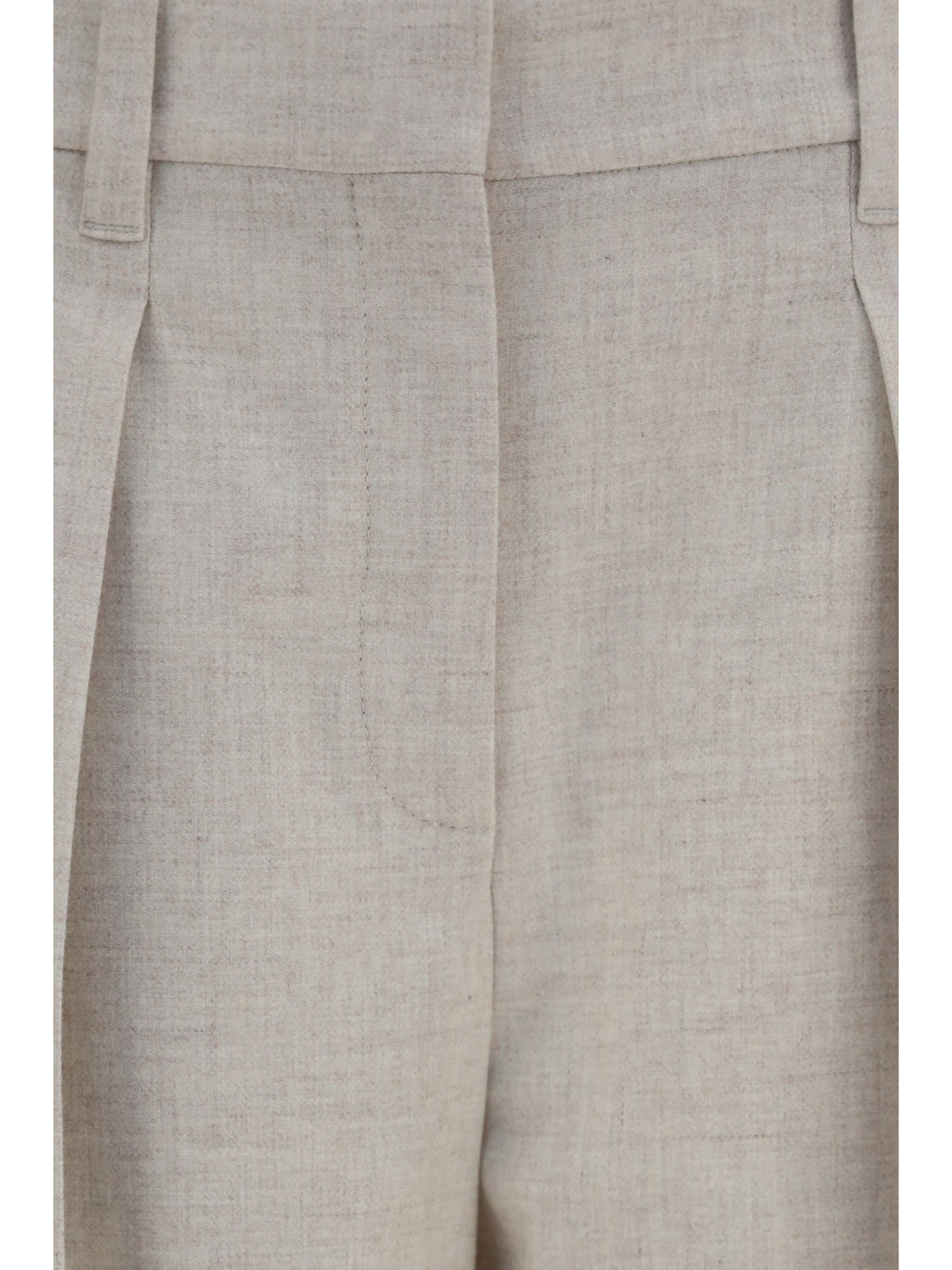 wool and cashmere tailored pants