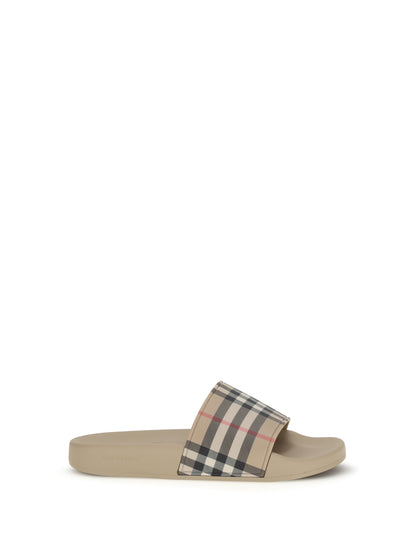 BURBERRY 36 check slippers