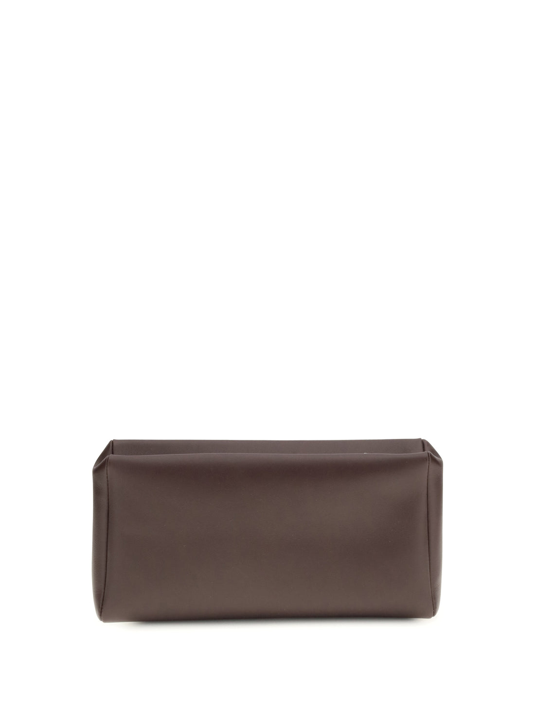 THE ROW OS compact square leather clutch bag