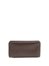 THE ROW OS compact square leather clutch bag
