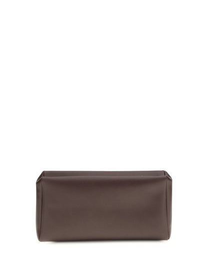 THE ROW OS compact square leather clutch bag