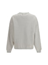sweatshirt crewneck in cotton with contrasting logo
