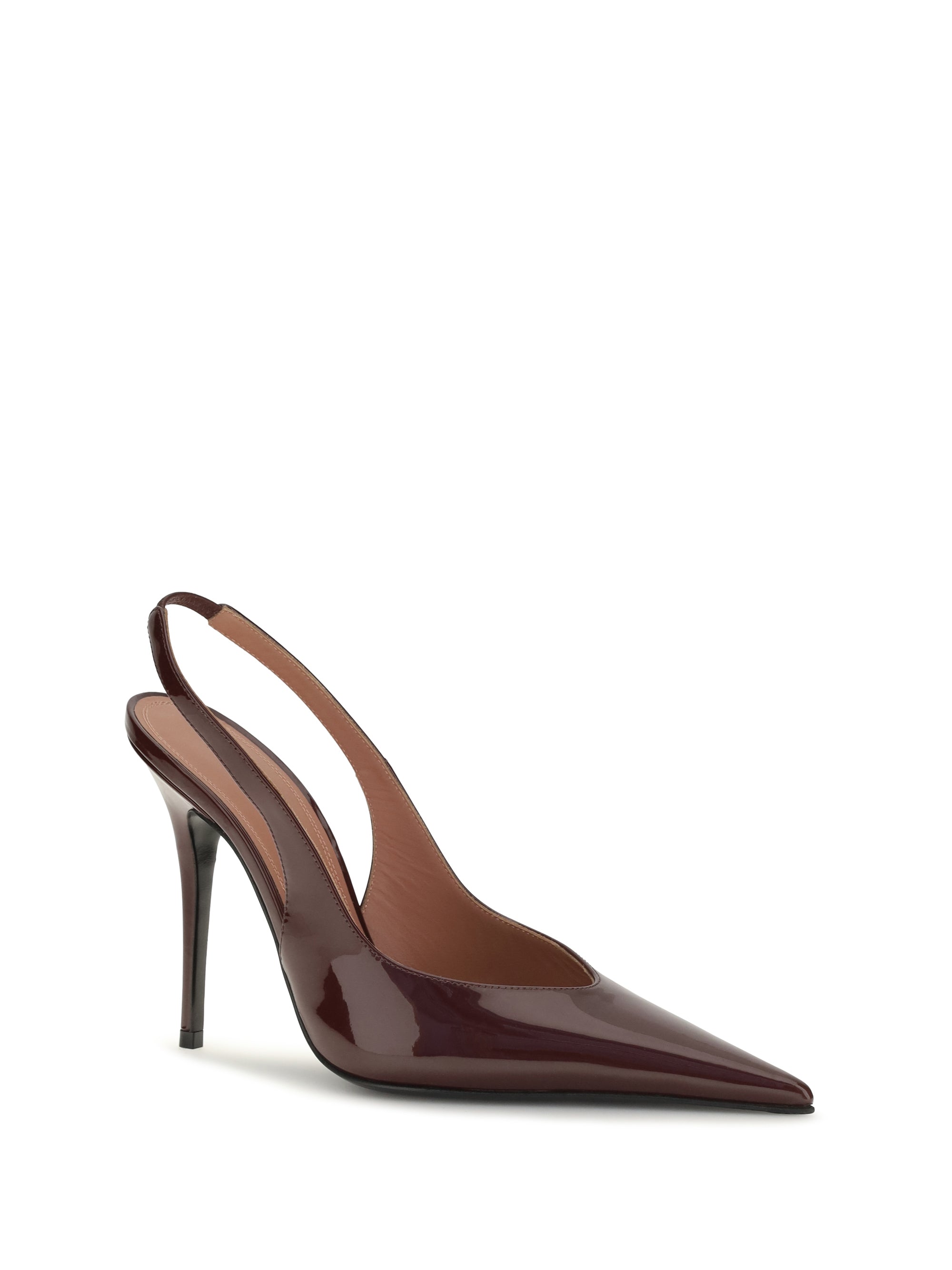anok patent leather slingback pumps
