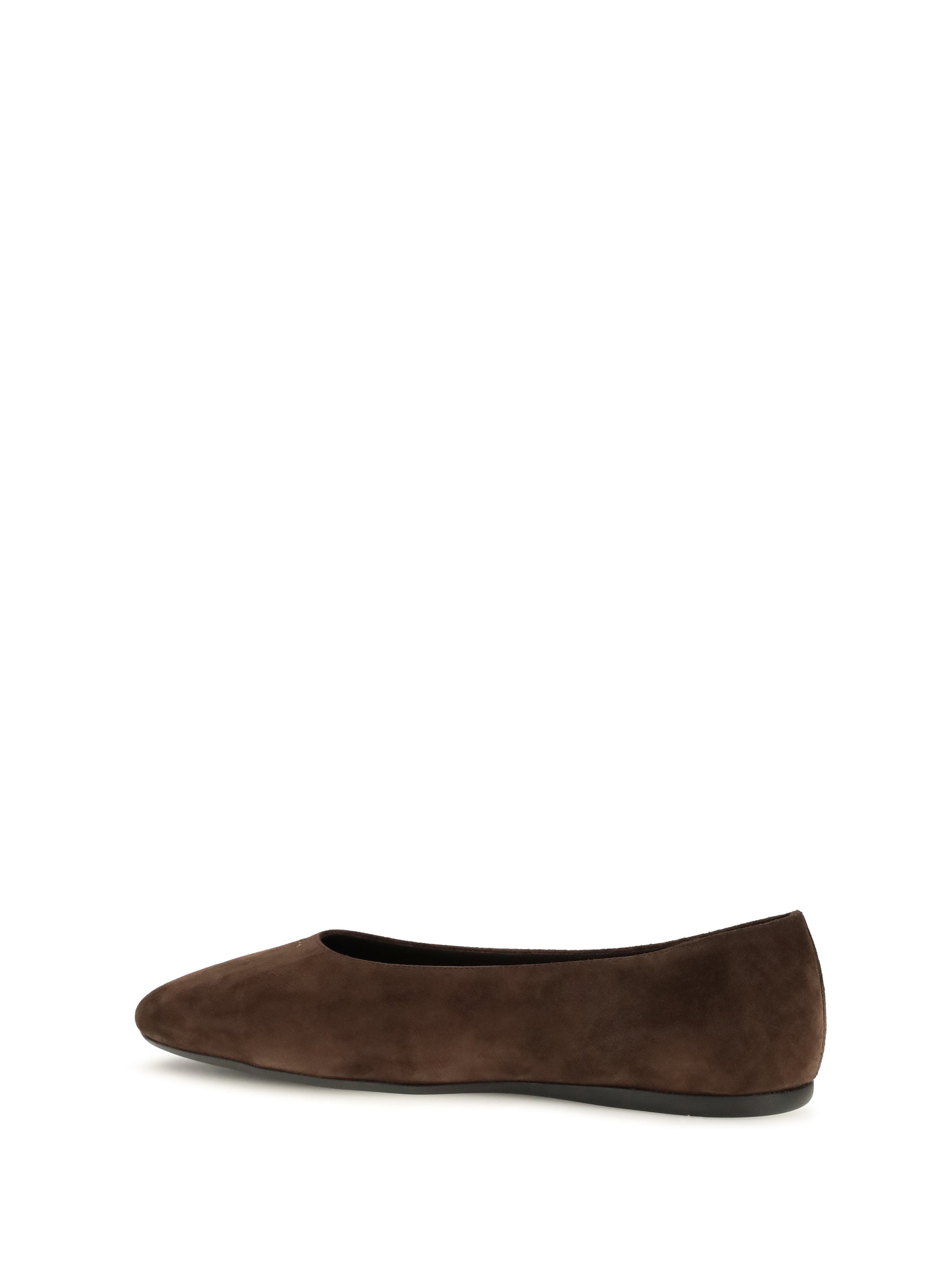 suede leather ballerinas