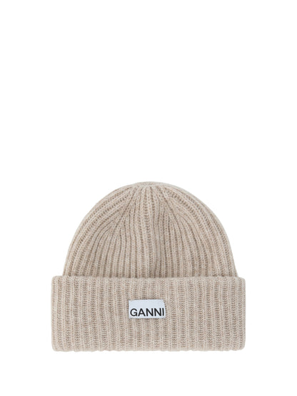 GANNI OS beanie hat