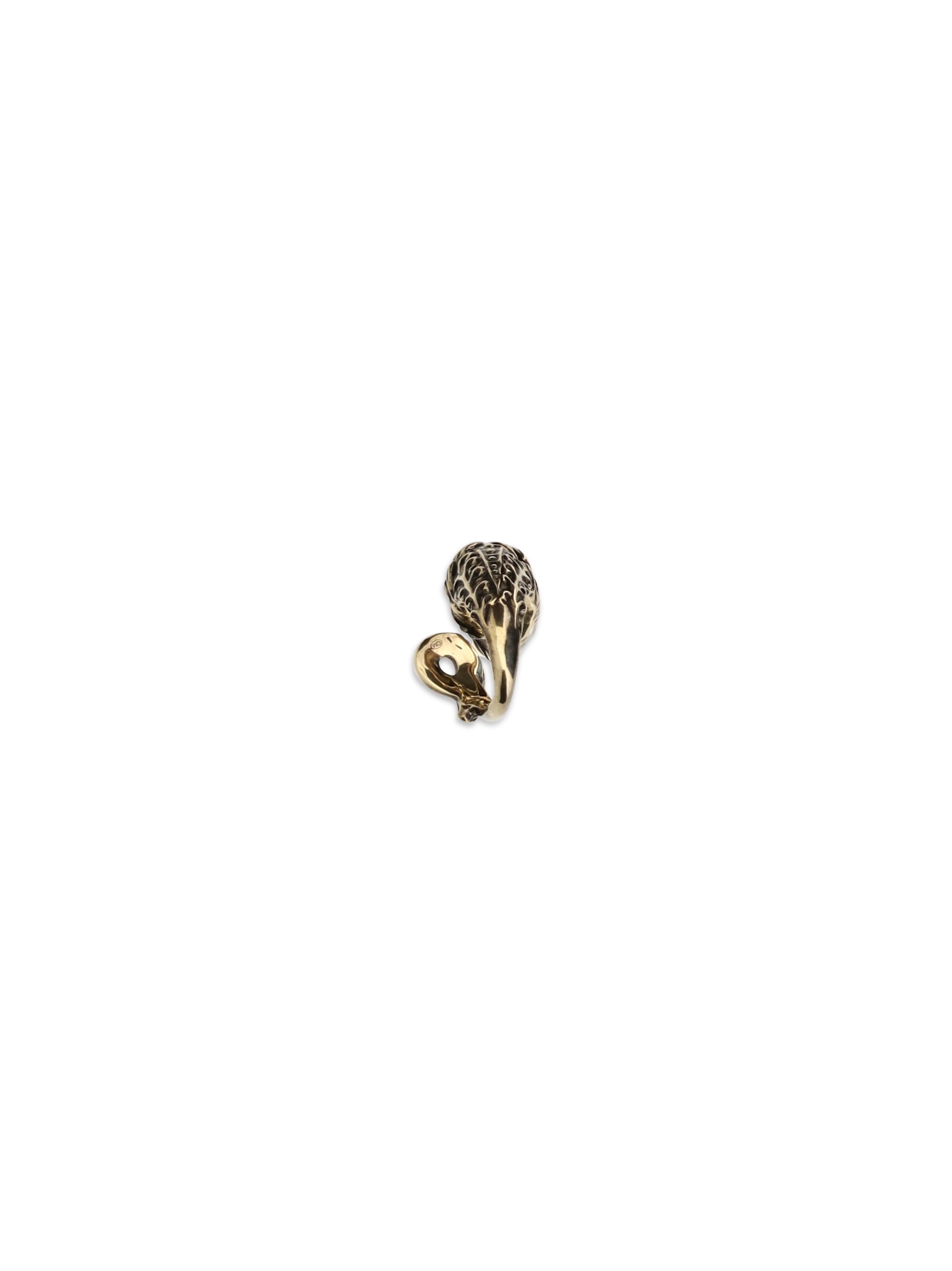 zoomorphic lion head ring