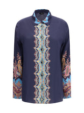 ETRO 42 silk shirt paisley print