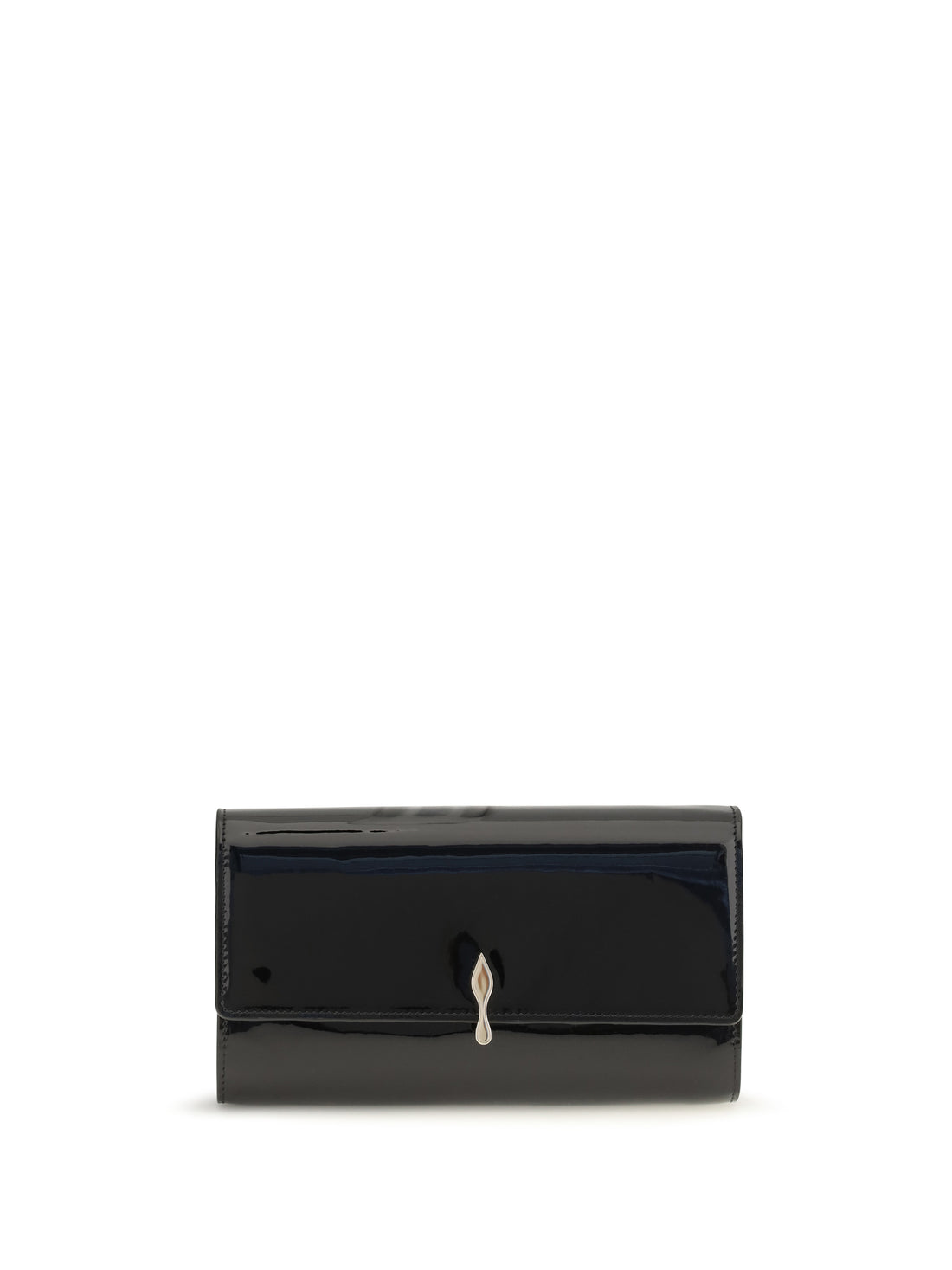 CHRISTIAN LOUBOUTIN OS bettina patent leather chain wallet