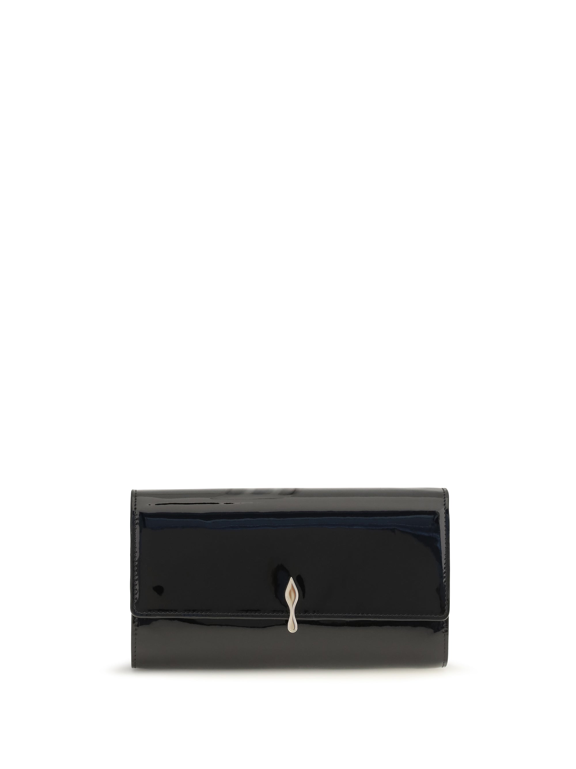bettina patent leather chain wallet