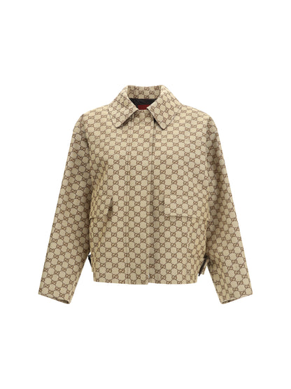 GUCCI 40 gg canvas bomber jacket