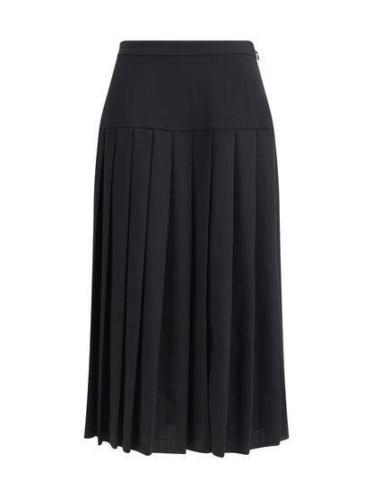 ALESSANDRA RICH 40 pleated midi skirt