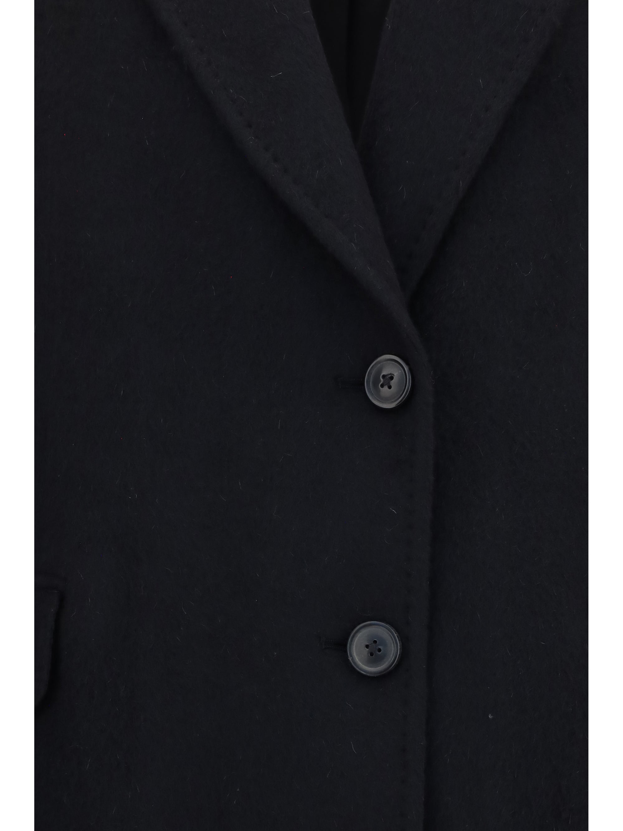 manta coat in mohair and wool blend