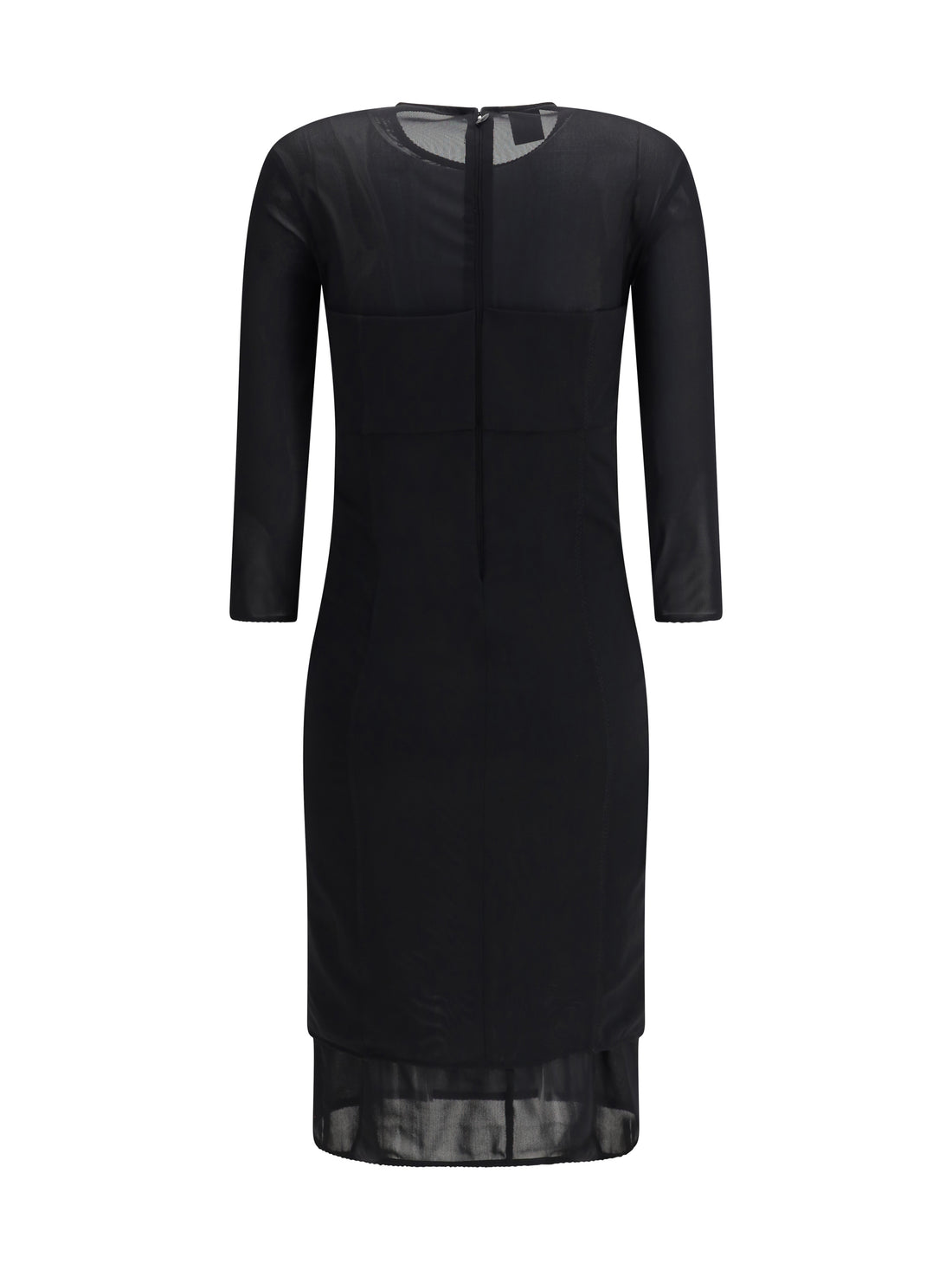 PINKO 40 knee-length dress with sheer inserts