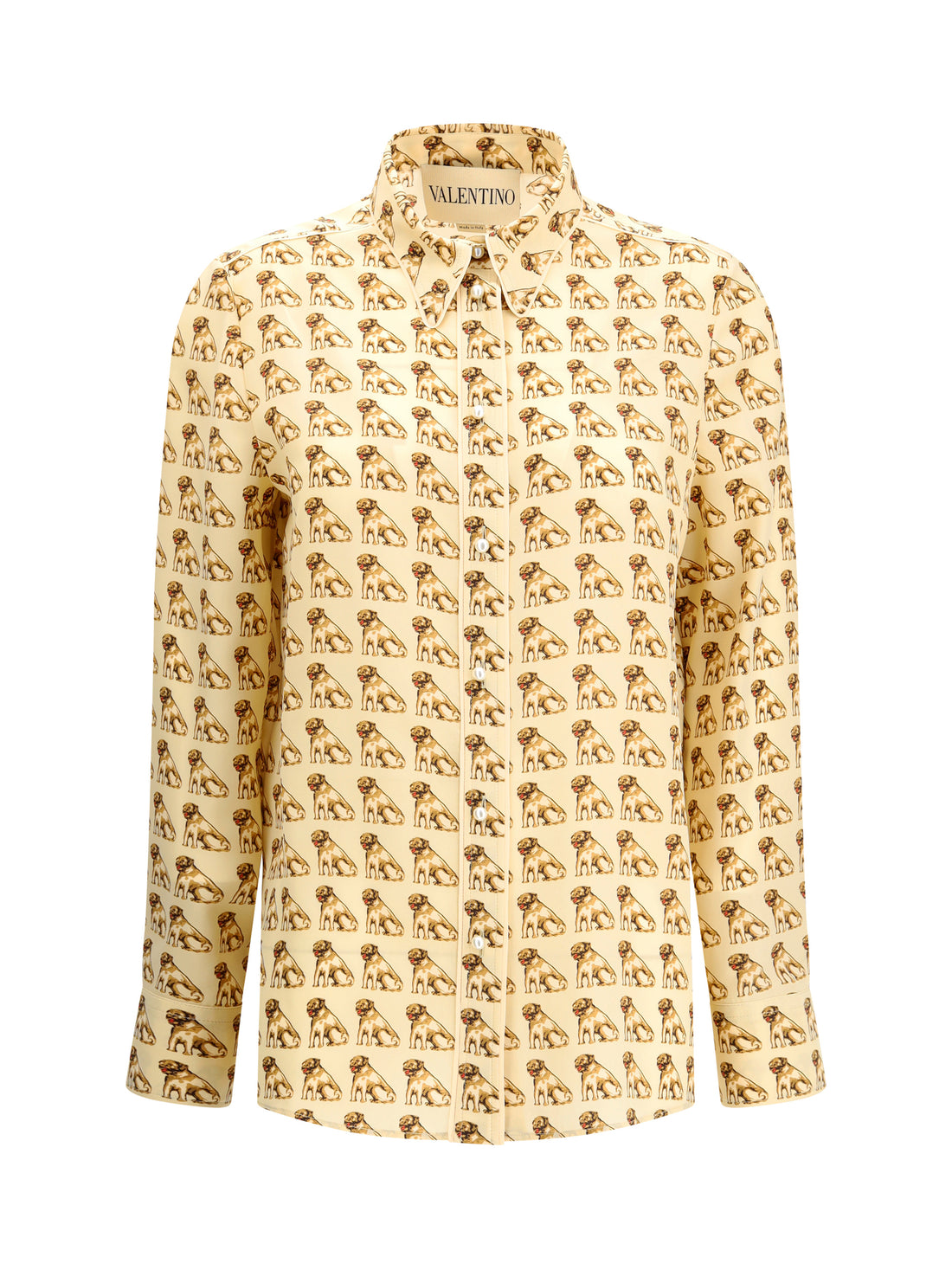 VALENTINO 44 silk crepe de chine shirt