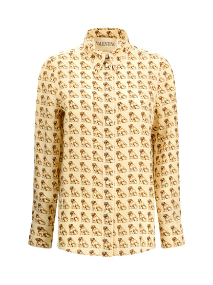 VALENTINO 44 silk crepe de chine shirt