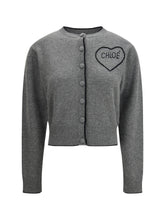 CHLOÉ M fitted logo cardigan 