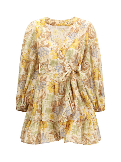 daylight wrap mini dress