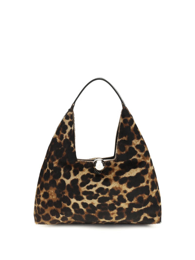 small trapeze leopard handbag