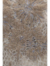 crew-neck top with floral embroidery and sequins