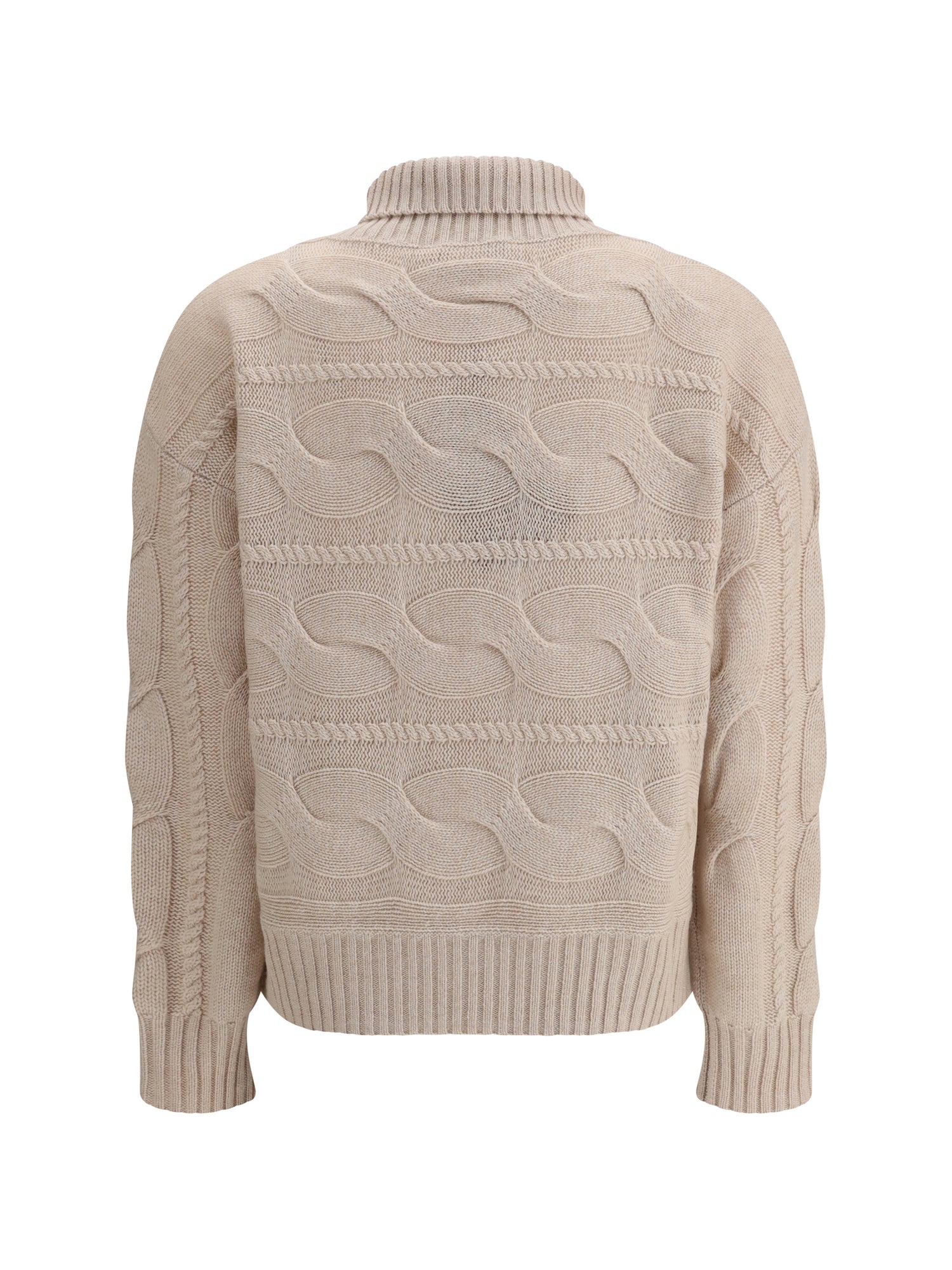 MAX MARA STUDIO L cable-knitted wool and cashmere sweater