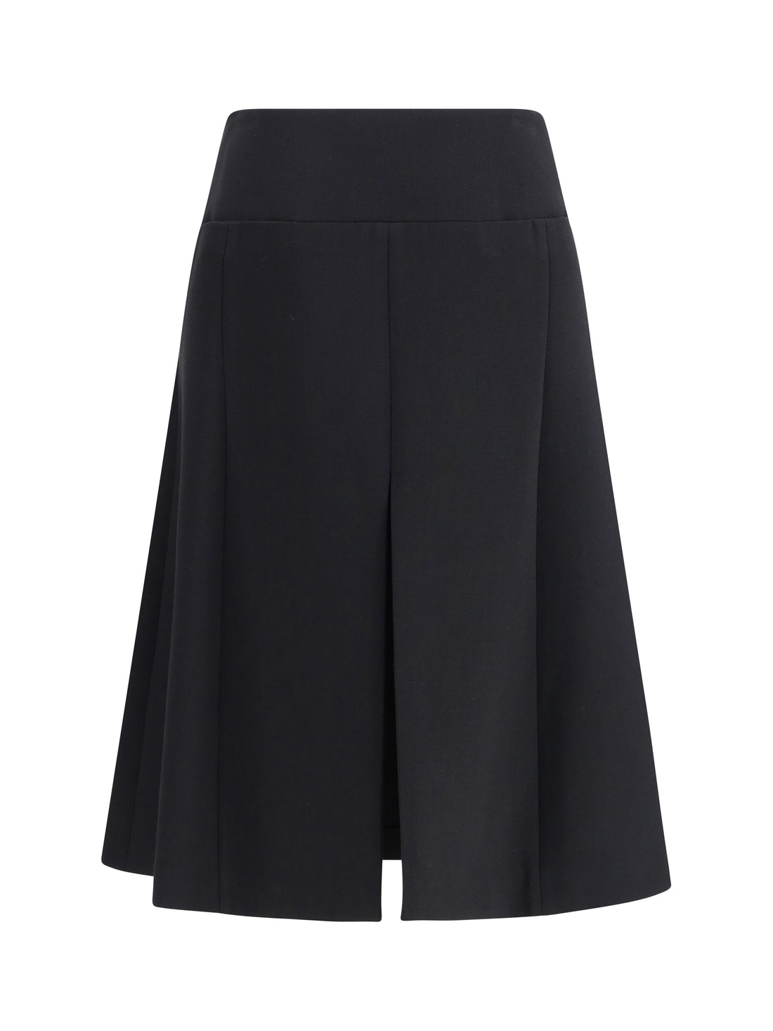 ALAIA 38 stretch wool slit skirt