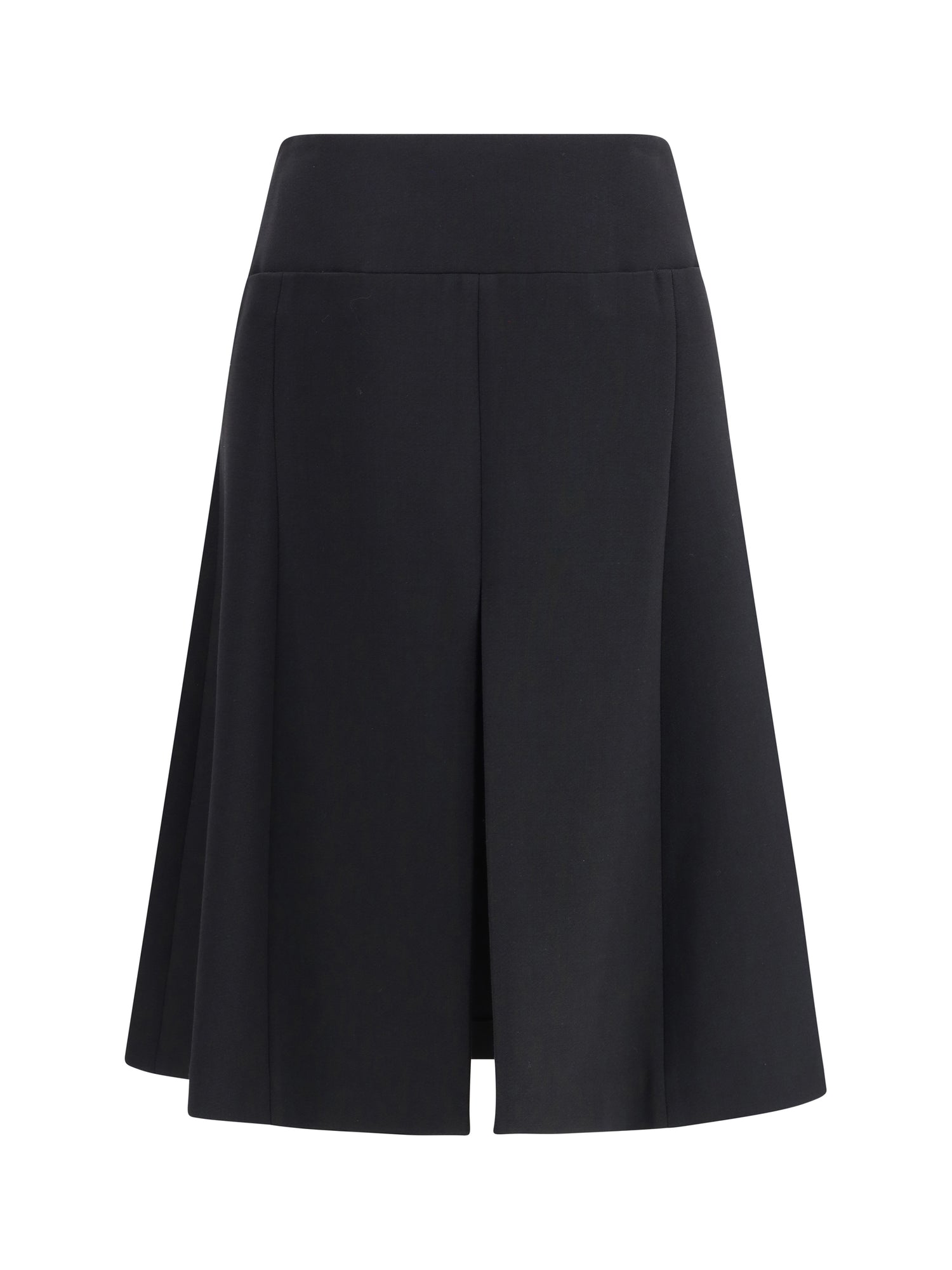ALAIA 38 stretch wool slit skirt